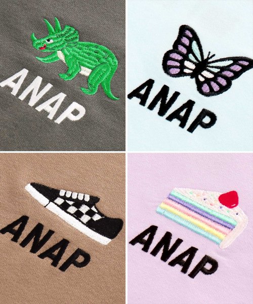 ANAP KIDS(アナップキッズ)/ワンポイント刺繍ミニ裏毛トレーナー/img13