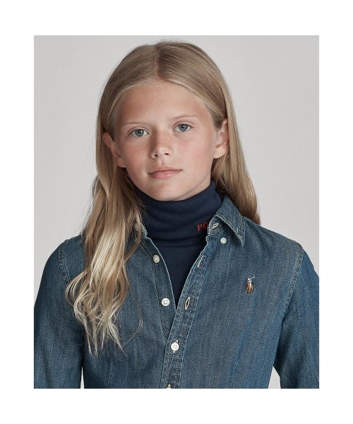 POLO RALPH LAUREN(POLO RALPH LAUREN)/(ガールズ 7才～16才)ベルテッド コットン デニム シャツドレス/img06