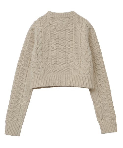 CLANE(クラネ)/TINY CABLE KNIT TOPS/img08