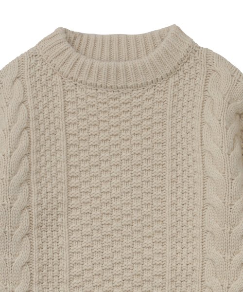 CLANE(クラネ)/TINY CABLE KNIT TOPS/img09