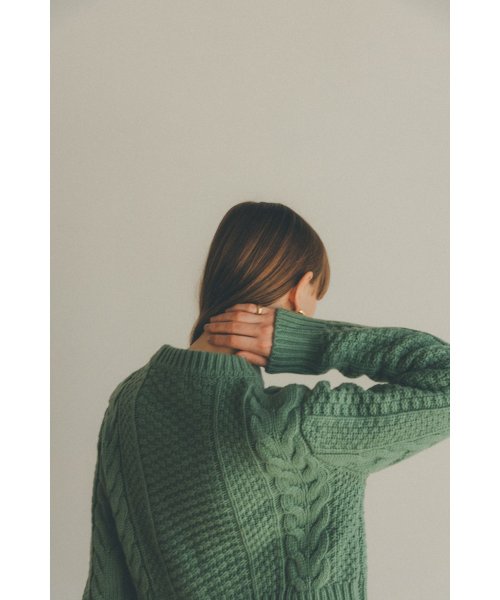 CLANE(クラネ)/TINY CABLE KNIT TOPS/img19