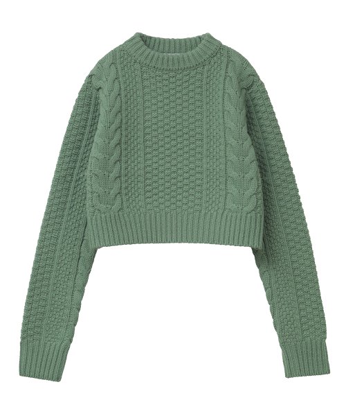 CLANE(クラネ)/TINY CABLE KNIT TOPS/img21