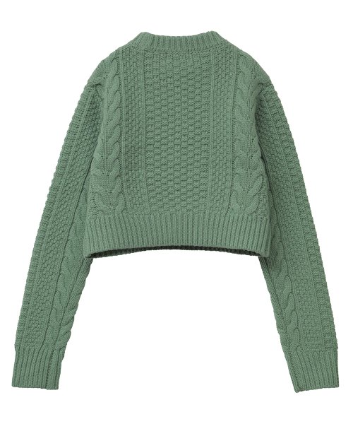 CLANE(クラネ)/TINY CABLE KNIT TOPS/img22