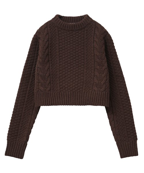 CLANE(クラネ)/TINY CABLE KNIT TOPS/img31