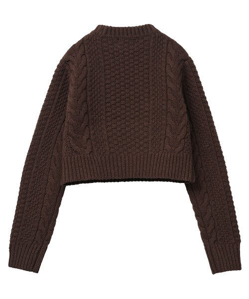 CLANE(クラネ)/TINY CABLE KNIT TOPS/img32