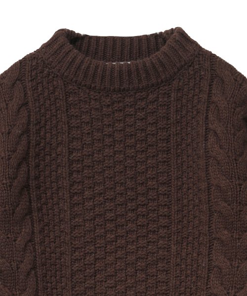 CLANE(クラネ)/TINY CABLE KNIT TOPS/img33