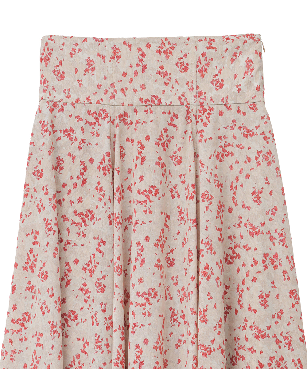 セール】JACQUARD FLOWER FLARE SKIRT(504443046) | クラネ(CLANE