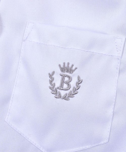 BeBe(ベベ)/フォーマル ロゴ 刺繍 オックス シャツ (110~130cm)/img07