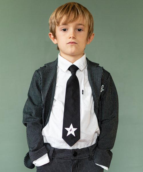 セール】 JFN7 E VESTE キッズ ミラノジャージー ストライプジャケット  