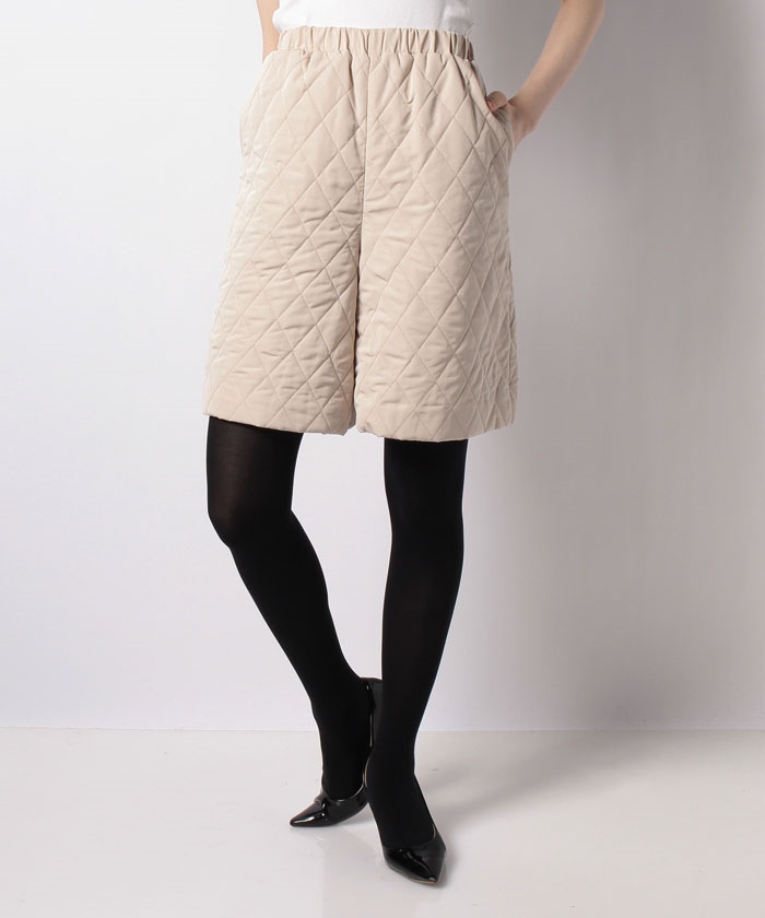 中綿キルティング ショートパンツ