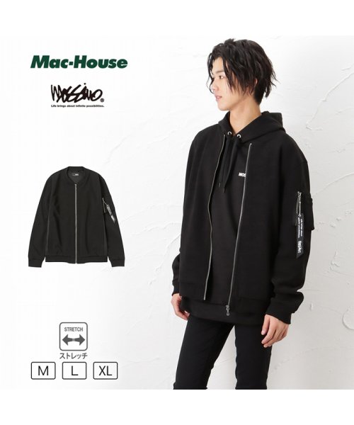 MAC HOUSE(men)(マックハウス（メンズ）)/MOSSIMO モッシモ 切替リブブルゾン 2140－6604/img01