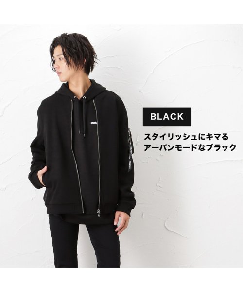 MAC HOUSE(men)(マックハウス（メンズ）)/MOSSIMO モッシモ 切替リブブルゾン 2140－6604/img04