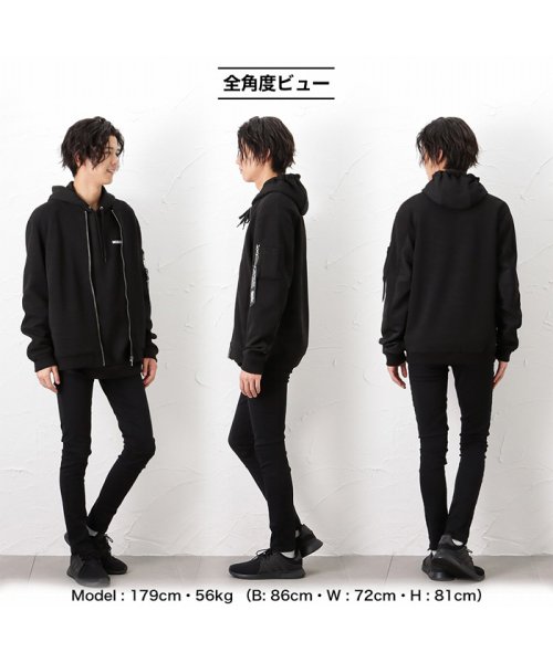 MAC HOUSE(men)(マックハウス（メンズ）)/MOSSIMO モッシモ 切替リブブルゾン 2140－6604/img11