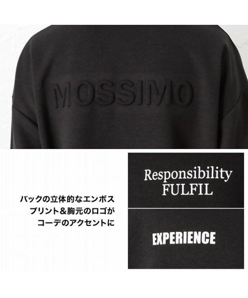 MAC HOUSE(men)(マックハウス（メンズ）)/MOSSIMO モッシモ ポンチ素材 プリントトレーナー 2173－1800/img09