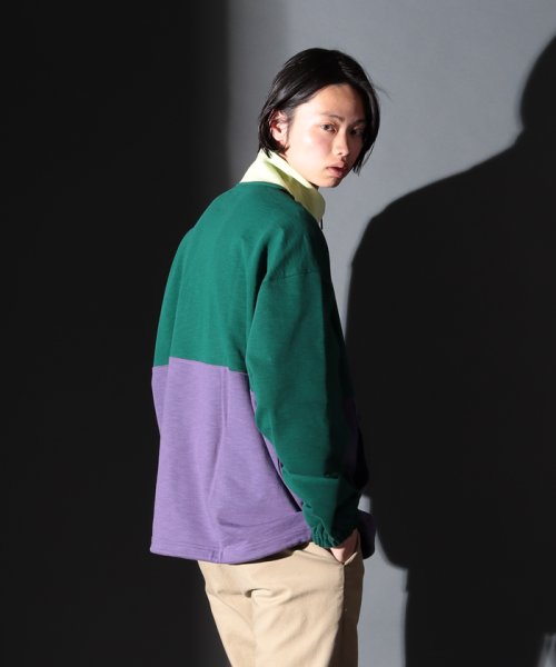 LEVI’S OUTLET(リーバイスアウトレット)/NEW 1/4 ZIP POP OVER NATURE BLOCK LOGAN/img03