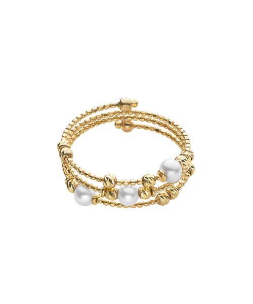 K10イエローゴールド パール フリーリング K10イエローゴールド