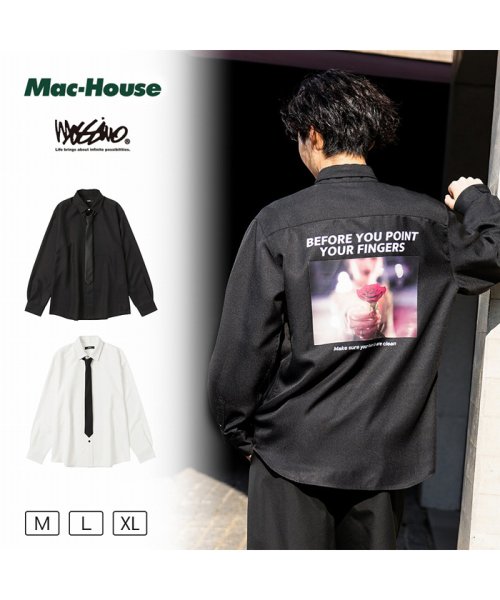 MAC HOUSE(men)(マックハウス（メンズ）)/MOSSIMO モッシモ ネクタイ付きシャツ 2170－2400/img13