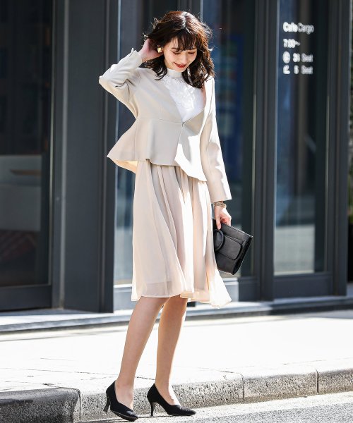 セレモニースーツ レディース 2点セット レース ワンピース 大きいサイズ 入園式 卒園式 入学式 卒業式 ママ 母 服 セットアップ 同窓会 ママスーツ 七五 スーツセットアップ MY1242986609(9524円)