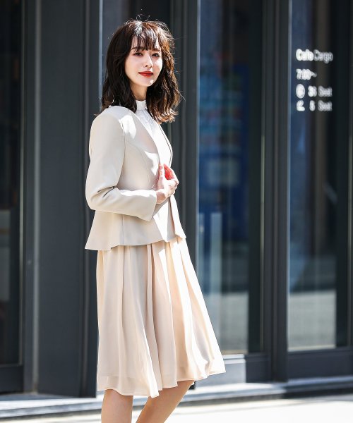 セレモニースーツ レディース 2点セット レース ワンピース 大きいサイズ 入園式 卒園式 入学式 卒業式 ママ 母 服 セットアップ 同窓会 ママスーツ 七五 スーツセットアップ MY1242986609(9524円)