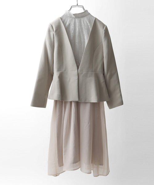 セレモニースーツ レディース 2点セット レース ワンピース 大きいサイズ 入園式 卒園式 入学式 卒業式 ママ 母 服 セットアップ 同窓会 ママスーツ 七五 スーツセットアップ MY1242986609(9524円)