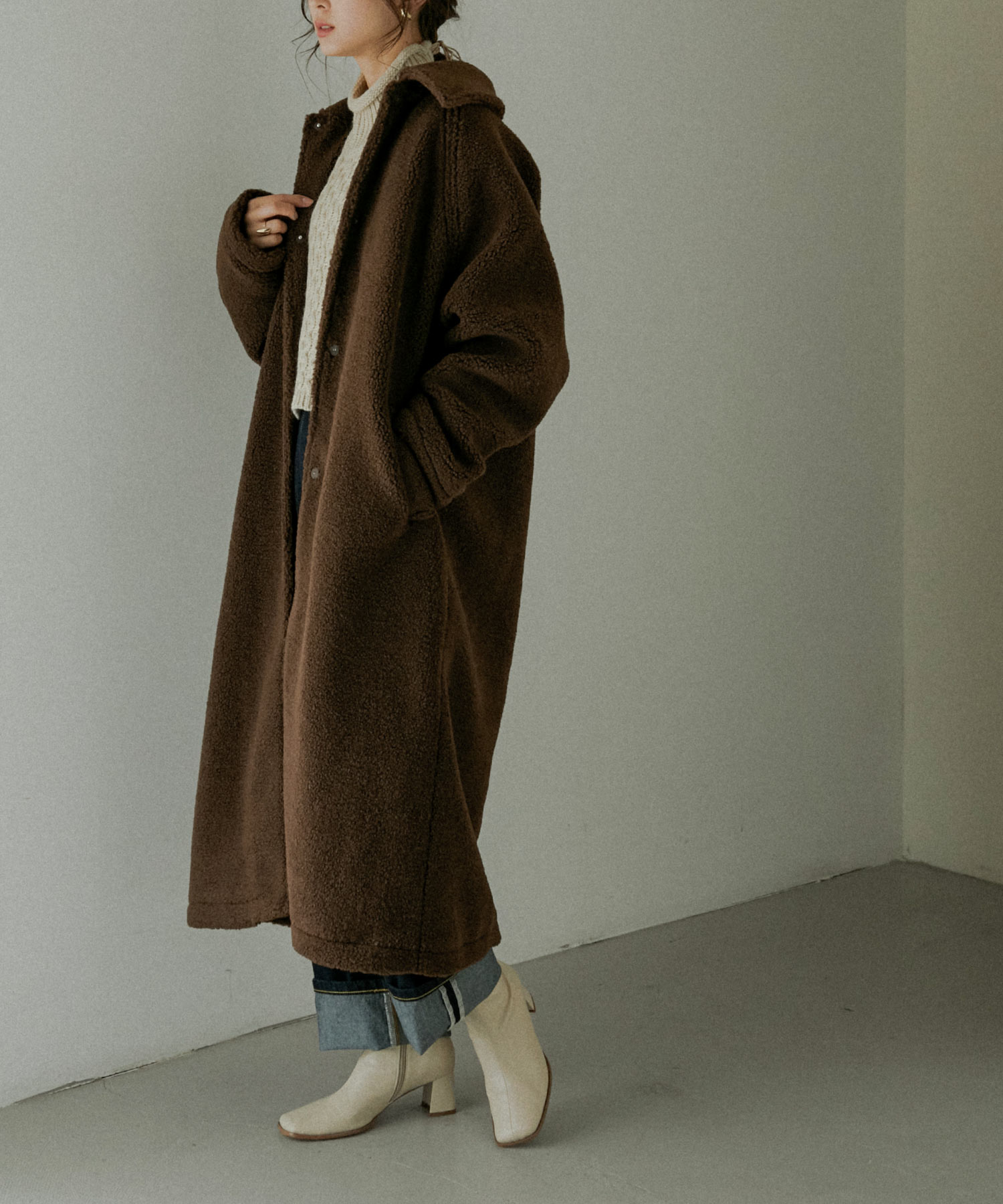 louren volume boa coat ローレン ボアコート louren volume boa coat ボアコート