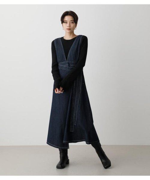 AZUL by moussy(アズールバイマウジー)/WRAP JUMPER SKIRT/img12