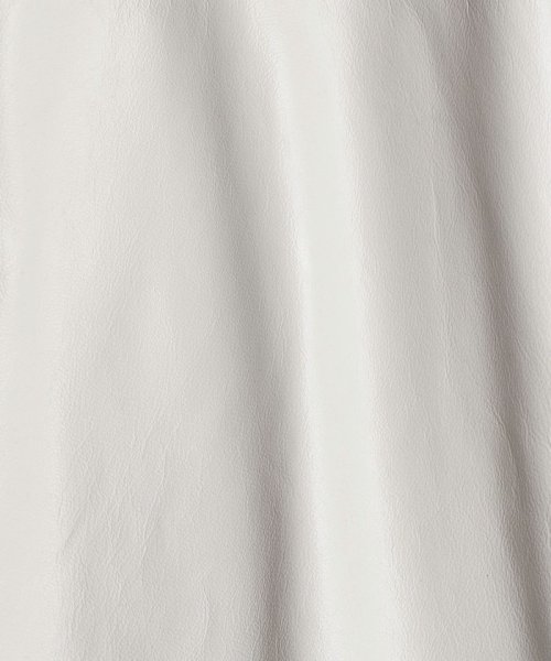 【ex/tra】スタンドカラーレザーブルゾン 