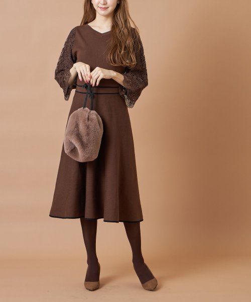 tocco closet(トッコクローゼット)/フェイクファーティペット＆フェイクファー巾着セット/img06