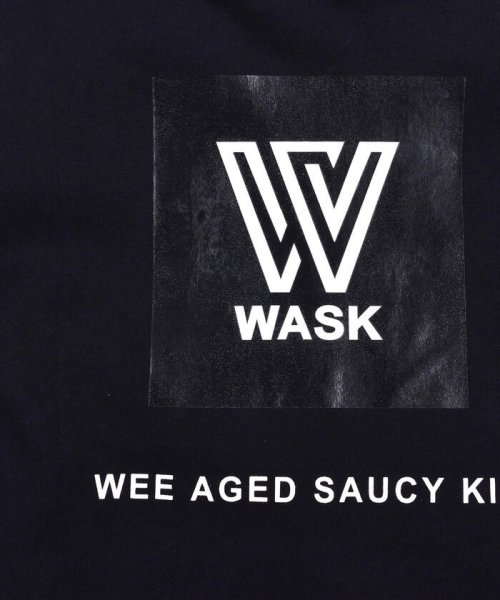 WASK(ワスク)/カンガルーポケット 天竺 Tシャツ + フーディー ワッフル Tシャツ セット /img10