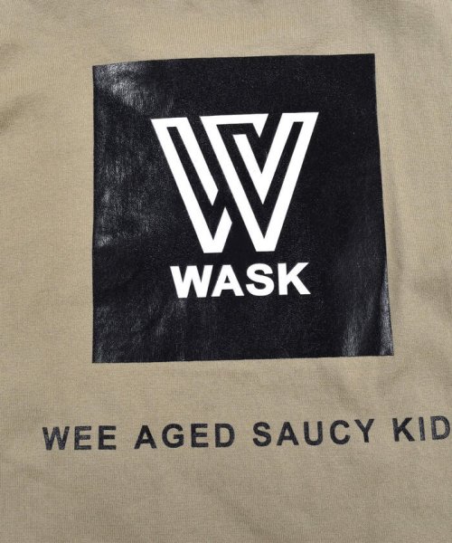 WASK(ワスク)/カンガルーポケット 天竺 Tシャツ + フーディー ワッフル Tシャツ セット /img20