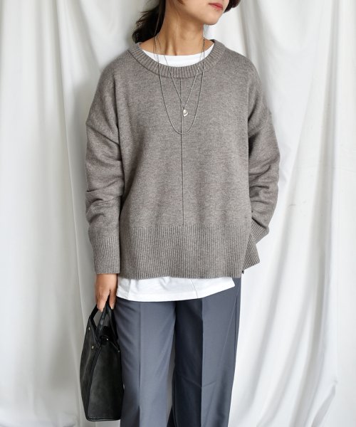 ARGO TOKYO(アルゴトウキョウ)/Rayon stretch center tuck wide pullover 25106 レイヨンストレッチセンタータックワイドプルオーバー/img27