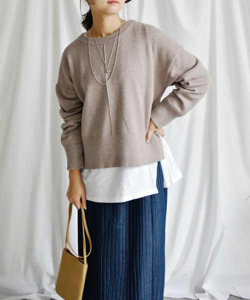 ARGO TOKYO(アルゴトウキョウ)/Rayon stretch center tuck wide pullover 25106 レイヨンストレッチセンタータックワイドプルオーバー/img29