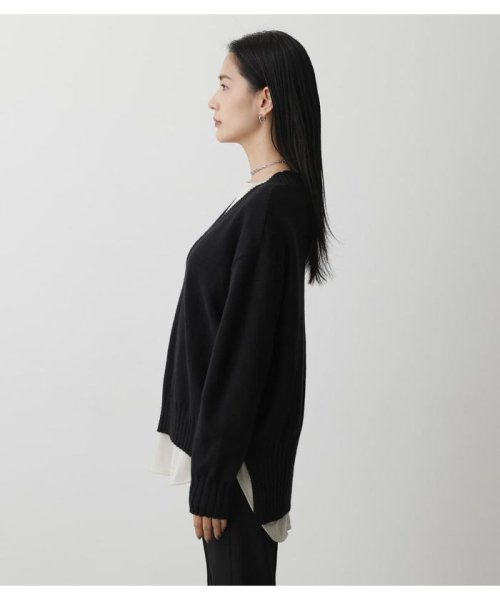 AZUL by moussy(アズールバイマウジー)/DEEP V／N KNIT TOPS/img05