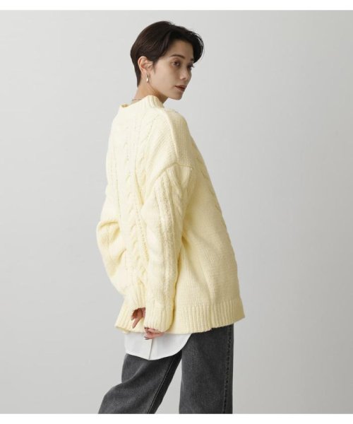 AZUL by moussy(アズールバイマウジー)/CHENILLE SHAGGY H／N KNIT/img01