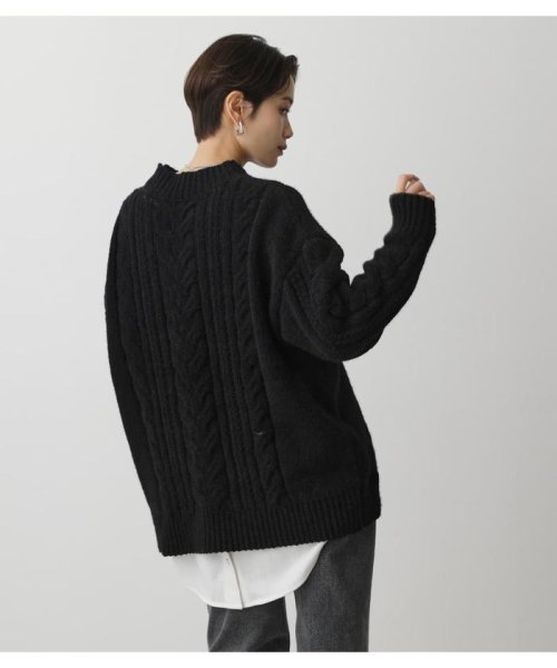 AZUL by moussy(アズールバイマウジー)/CHENILLE SHAGGY H／N KNIT/img10