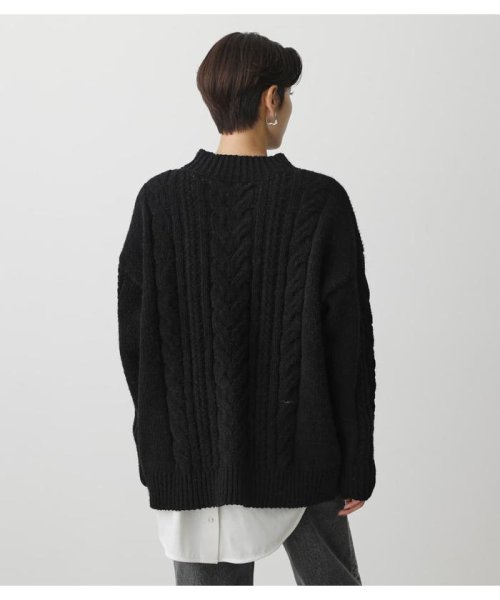 AZUL by moussy(アズールバイマウジー)/CHENILLE SHAGGY H／N KNIT/img15