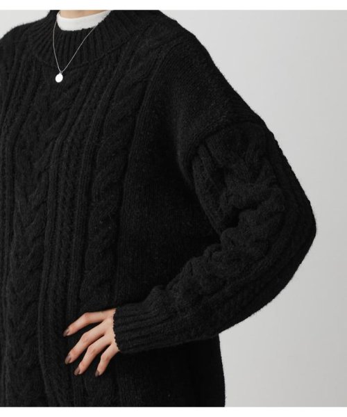 AZUL by moussy(アズールバイマウジー)/CHENILLE SHAGGY H／N KNIT/img17