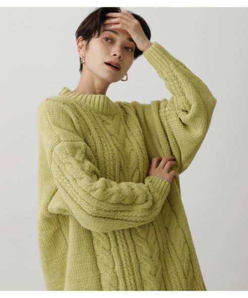 AZUL by moussy(アズールバイマウジー)/CHENILLE SHAGGY H／N KNIT/img20
