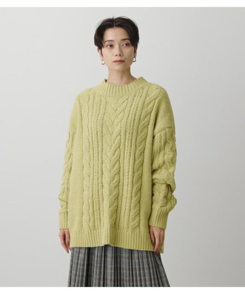 AZUL by moussy(アズールバイマウジー)/CHENILLE SHAGGY H／N KNIT/img22