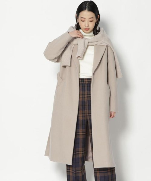 セール ベルテッドオーバーチェスターコート ナチュラルビューティーベーシック Natural Beauty Basic Magaseek