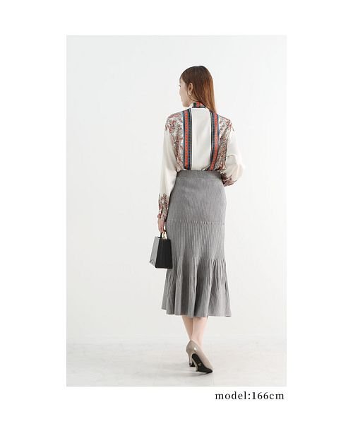 Sawa a la mode(サワアラモード)/日本製マーメイドプリーツニットスカート/img21