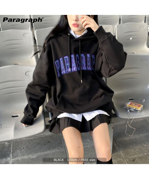 1111clothing(ワンフォークロージング)/Paragraph パラグラフ パーカー◆LOOP EMBROIDERY HOODIE◆ビッグシルエット プルパーカー 正規品 ブランド メンズ レディース ト/img09