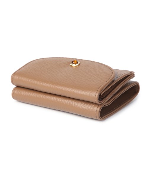 UNGRID bag(アングリッド　バッグ)/牛革天然石ブローチ　フラップ三つ折り財布/img31