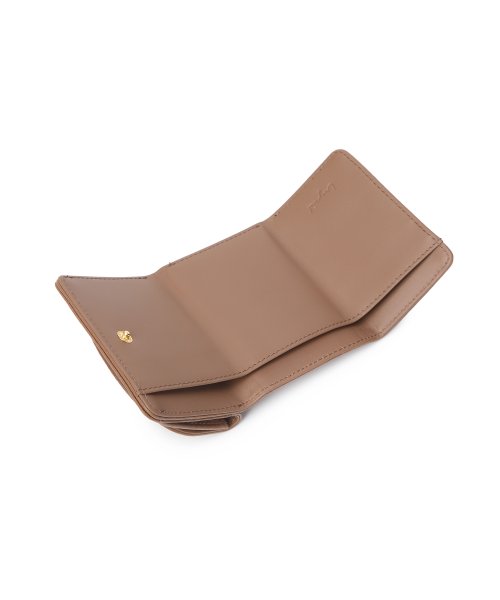 UNGRID bag(アングリッド　バッグ)/牛革天然石ブローチ　フラップ三つ折り財布/img35
