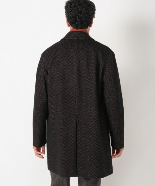 Men's Bigi(メンズビギ)/ヘリンボーンツィード調圧縮ジャージコート fabric made in japan/img09