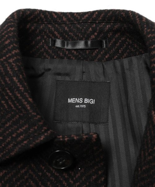Men's Bigi(メンズビギ)/ヘリンボーンツィード調圧縮ジャージコート fabric made in japan/img19