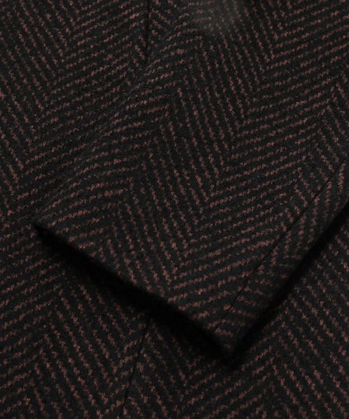 Men's Bigi(メンズビギ)/ヘリンボーンツィード調圧縮ジャージコート fabric made in japan/img21