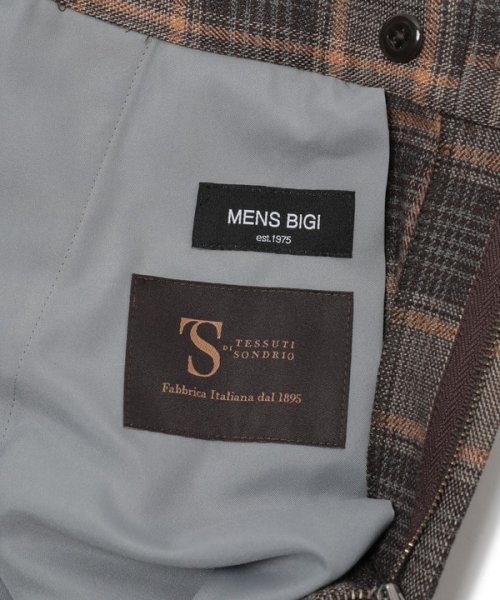 Men's Bigi(メンズビギ)/【TESSUTI DI SONDRIO/テッスーティ・ディ・ソンドリオ】メランジチェック ストレッチパンツ　fabric made in italy/img11