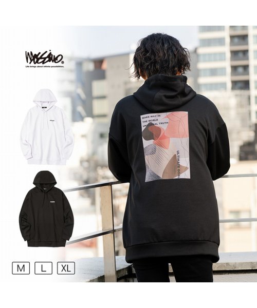 MAC HOUSE(men)(マックハウス（メンズ）)/MOSSIMO モッシモ ポンチ素材 プリントパーカー 2173－1801/img13