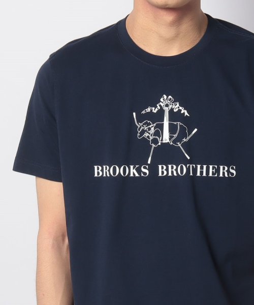 Brooks Brothers(ブルックス ブラザーズ（メンズ）)/コットンジャージー　GFマスコットヘンリー　グラフィックプリント　Ｔシャツ/img03